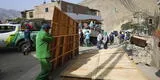 La Molina desmantela construcciones en zona fronteriza con Pachacámac