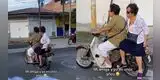 Disfrutan de la vida: Adultas mayores salen a pasear en motocicleta y causan ternura en los usuarios
