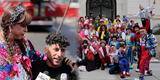 Marcha en el Centro de Lima: Sindicatos de circos piden mejorar condiciones de sus espectáculos