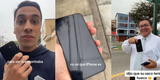Joven se encuentra en la calle un iPhone, se contacta con el dueño del equipo y se gana el respeto de miles de usuarios