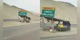 Peruano capta negocio al costado de curioso cartel en la Panamericana: "Prohibido comercio ambulatorio"