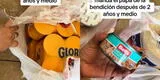Peruana hace 'unboxing' de lo que mandó el papá de su hijo después de 2 años: "Ni siquiera Florida"