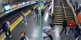 ¡De terror! Joven se lanza a las vías del tren y deja en ‘shock’ a todos los pasajeros [VIDEO]
