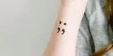 ¿Cuál es el significado del tatuaje de punto y coma?
