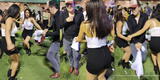 Peruano se enfrenta a dos chicas en duelo de huayno cajamarquino y se roban el show con sus pasos de baile