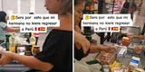 Visita a su hermana en España y queda en shock con compras en supermercado: "Ni en el Perú"