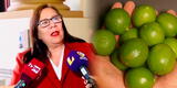 Ministra de MIDAGRI causa polémica tras su comentario por el alza del limón: "Usemos más sal, vinagre, cidra"