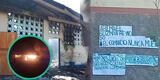 Escolar quema su colegio y deja mensajes relacionados a Sendero Luminoso y Abimael Guzmán en Loreto