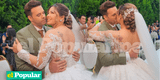 Estrella Torres y Kevin Salas se dieron apasionado beso en su boda religiosa