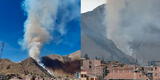 Nuevo incendio forestal se registra en el Valle del Colca y amenaza a población de Arequipa