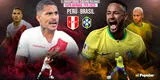 A qué hora juega Perú vs. Brasil por las Eliminatorias 2026 EN VIVO: canales de TV y alineaciones