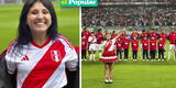 Perú vs. Brasil: Milena Warthon retumbó el Estadio Nacional tras cantar con orgullo el Himno Nacional