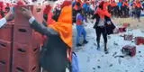 Danzantes de Morenada rompieron cajas llenas de cerveza tras perder concurso en Huancayo: “Se bajaron las chelitas”