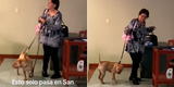 Profesora de San Marcos llega a la Universidad con su perro y causa asombro