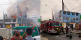 Incendio en centro odontológico en SJL cerca a la estación del Metro de Lima