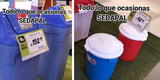 "Lo que ocasionas Sedapal": va a Real Plaza, expone precios de los baldes ante corte de agua y sorprende