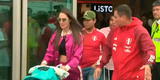Paolo Guerrero llegó a Lima junto a Ana Paula Consorte y su bebé