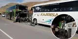 Cusco: impacto frontal entre buses interprovinciales provoca muerte de conductores y dos mujeres
