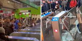 Línea 1 del Metro de lima: Usuarios provocan daños en instalaciones tras demora en el sistema de ingreso