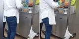 Captan a peruana con singular licuadora en su negocio y su ingenio es viral  en TikTok: “Ni la NASA”