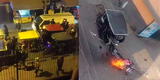 El Agustino: mototaxistas cansados del cobro de cupos incendian motos de mafias venezolanas