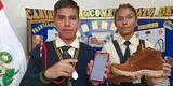 Trujillo: escolares crean zapatos antisecuestros y llevarán proyecto a Brasil