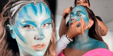 Alessandra Fuller sorprende con su impactante transformación en un avatar por Halloween