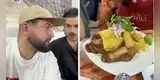 Españoles viajan a Cusco, prueban chicharrón peruano y tienen singular reacción: "Sales feliz"