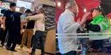 "Lo tumbó": Hombre ebrio pelea contra jóvenes en McDonald's de Miraflores y lo detiene la Policía
