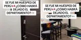 Mexicano expone a su huésped peruano, revela cómo dejó su apartamento y se sorprende: “Arriba Perú”