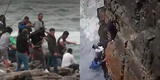 Revelan imágenes del rescate en Chorrillos de joven que cayó del mirador Salto del Fraile