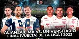Alianza Lima vs. Universitario EN VIVO Liga 1 MAX ver final del fútbol peruano desde Matute