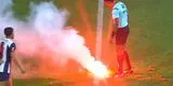 Universitario campeonó en Matute e hinchas de Alianza Lima arrojaron bengalas a la cancha: “¡Lamentable!”