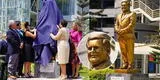 César Acuña en tamaño real: presentan su estatua dorada y usuarios reaccionan con sus comentarios