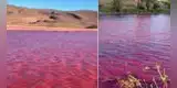 Río Nilo cubierto de un color rojizo en sus aguas era la laguna Roja en Chile