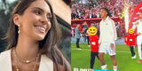 Natalie Vértiz se emocionó al ver a su hijo mayor junto a la selección peruana en el Estadio Nacional