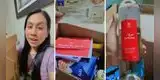 Joven peruana revela qué le vino en su canasta navideña de Rimac y queda en shock: "Uy, no"