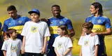 Niño ayacuchano con leucemia logra conocer a sus ídolos del Boca Juniors