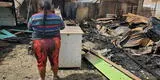Incendio de grandes magnitudes deja en la calle a madre que vende desayunos en Piura