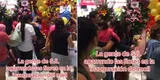 “Vergüenza”: capta a clientes llevándose los arreglos florales de la inauguración de Mall Aventura en SJL