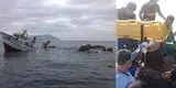 Tumbes: bolichera se parte a la mitad tras choque con barco mercante y deja un desaparecido