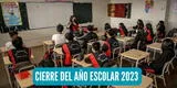 ¿Cuándo terminan las clases escolares 2023 en Perú? Minedu pone fecha exacta
