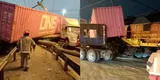 Callao: tráiler impacta contra tren en terrible accidente de tránsito en la avenida Gambetta