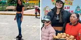 Maju Mantilla es sorprendida por los niños de la provincia de Julcán