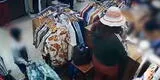 Video inédito: Mujeres usan a niño para robar bolsas de ropa en varios puestos de Gamarra