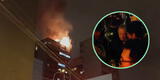 Gigantesco incendio se registra en lujoso edificio de Miraflores: hasta 7 unidades de bomberos luchan contra el fuego