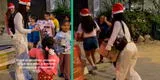 Rosángela Espinoza se pone la camiseta y lleva ayuda a niños necesitados por Navidad