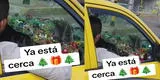Taxista se hace viral por tener un nacimiento en su auto: "Tiene todo Jerusalén"