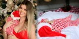 Brunella Horna y su bebé enternecen con sesión de fotos por Navidad: "La mami de Alessio"