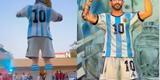 Inauguraron estatua de Lionel Messi en la India y provocó polémica